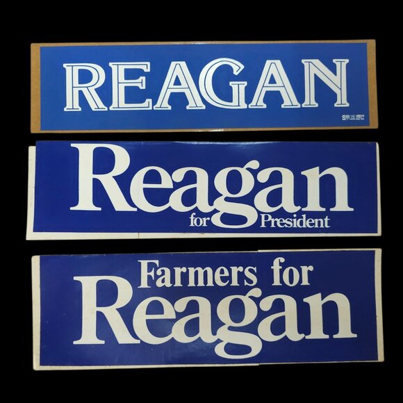 Other Other - Farmers For Reagan For President 1980 Presidential Campaign Bumper Stickers NOS